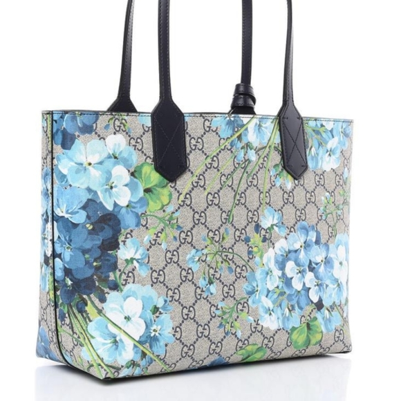 Gucci Blooms Small Tote in Blue *Currently selling used for $850! - Picture 2 of 5